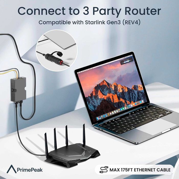 Stargear Ethernet-адаптер Starlink Gen 3 и Starlink Mini