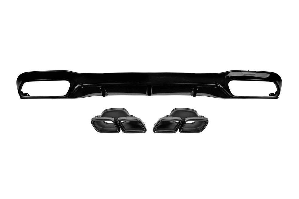 Заден дифузьор черен Mercedes-Benz E63s AMG Optik W213 (2016-2019)