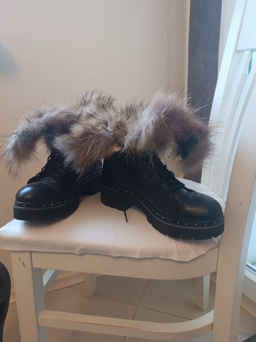 Дамски боти естествена кожа