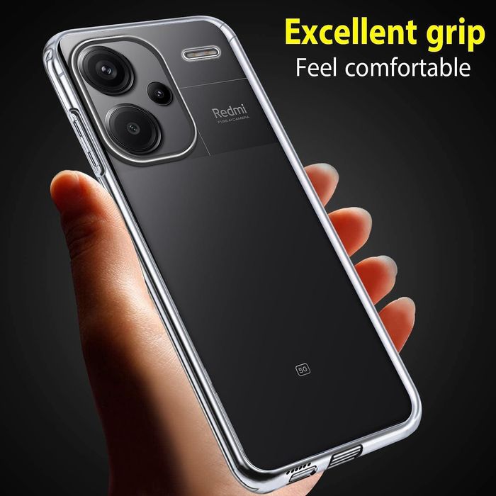 Прозрачен 360° Градуса Кейс за Xiaomi Redmi Note 13 Pro+