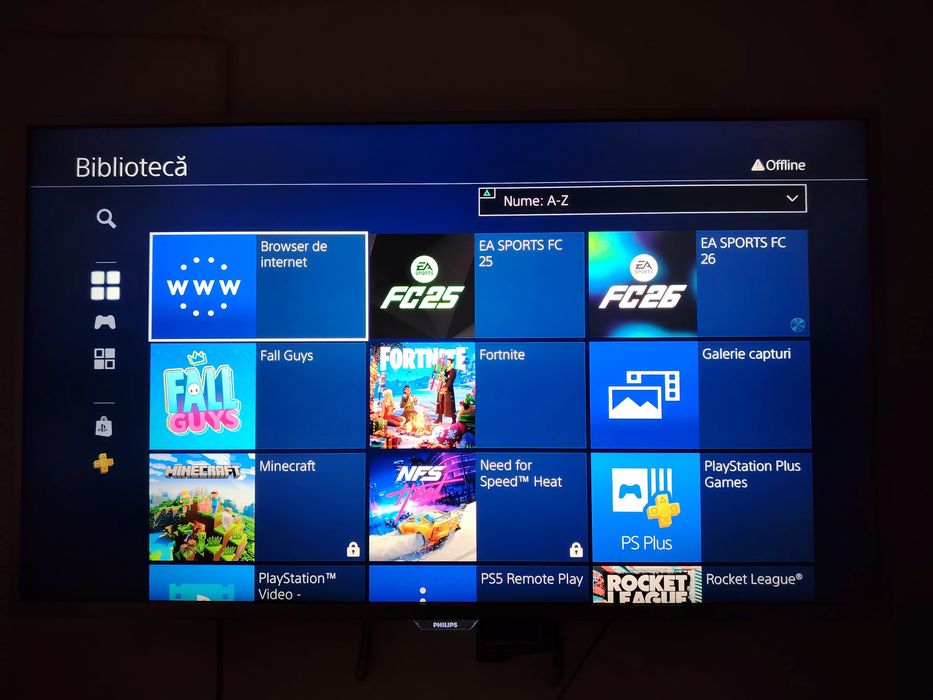 PlayStation 4 PRO/PS4 + FC 26 + 2 Manete (GARANȚIE) FC26/Fortnite