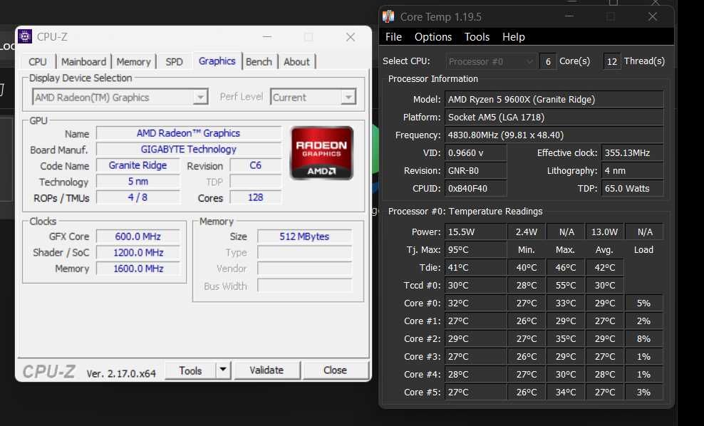 Kit procesor Ryzen 5 9600x socket AM5 placa de baza GIGABYTE B650M-K