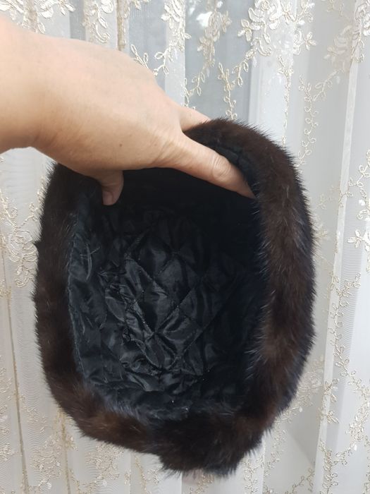 Норковая шапка б/у