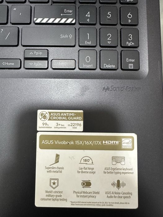 Asus vivobook X16 zapchast ekran klaviatura korpus metal