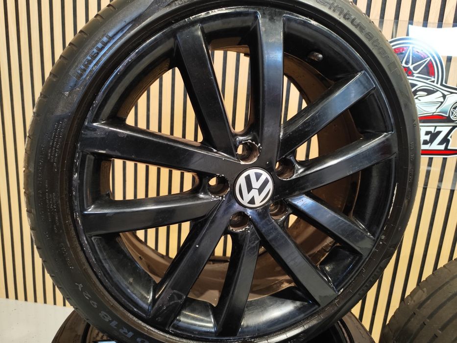 Set jante R18 Audi vw Skoda Seat 5x112 cu anvelope vara et51