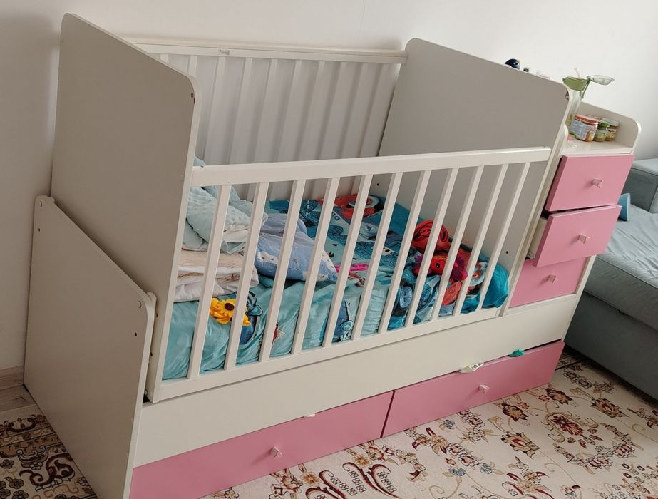 Манеж с люлькой с матрасом