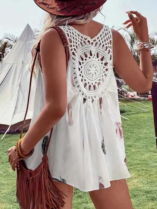 Ляна блуза тип потник р.ХХЛ