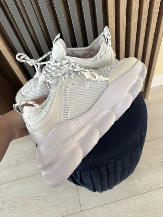 versace chain reaction albi marimea 42!!PRODUS NOU !!VERIFICARE COLET!!