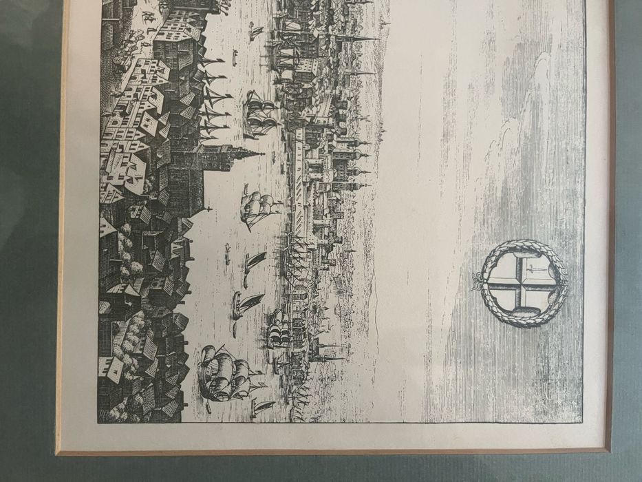 Античен гравюрен постер “London” в рамка – класическа репродукция