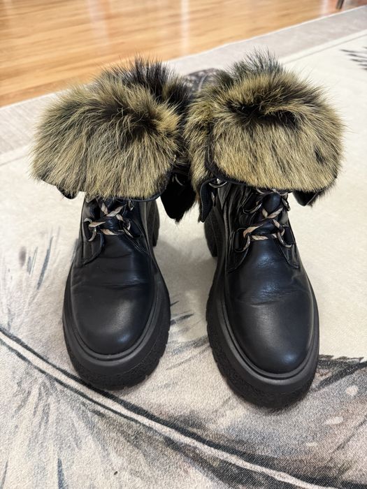 Gabina боти от естествена кожа и естествен косъм