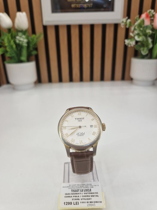 Ceas Tissot Locle Automatic Curea Piele Garantie ! #29843
