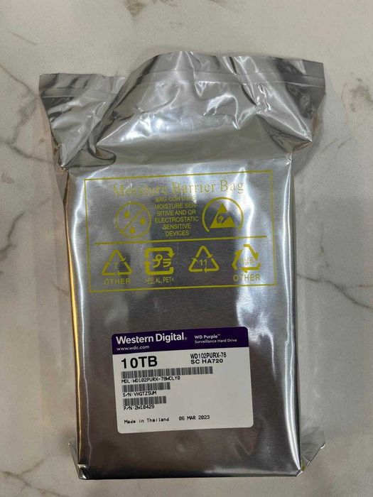Жесткий диск HDD Western Digital Purple 10TB