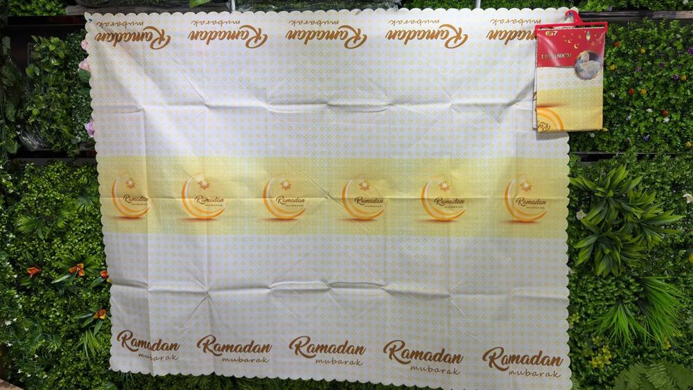 Ramazon Dasturxon 140*180 xitoy sifatli
Razmer: 140x180sm 
Sifatli mat