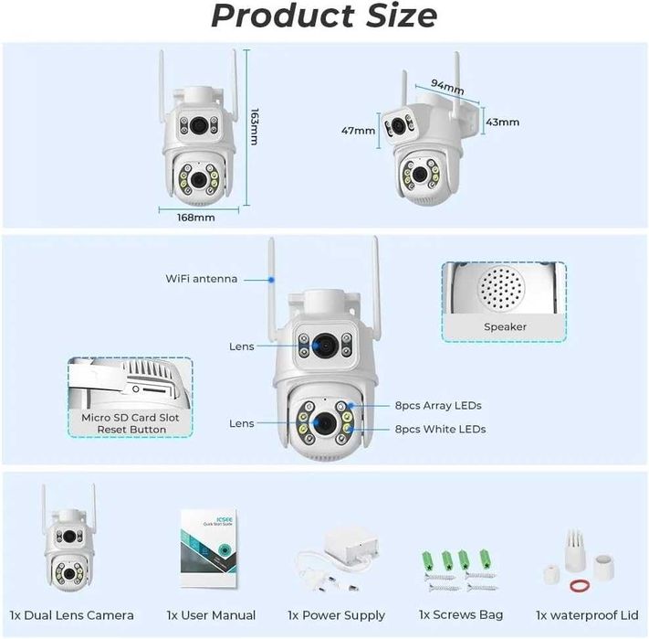 Камера с два обектива А0018 iCSEE