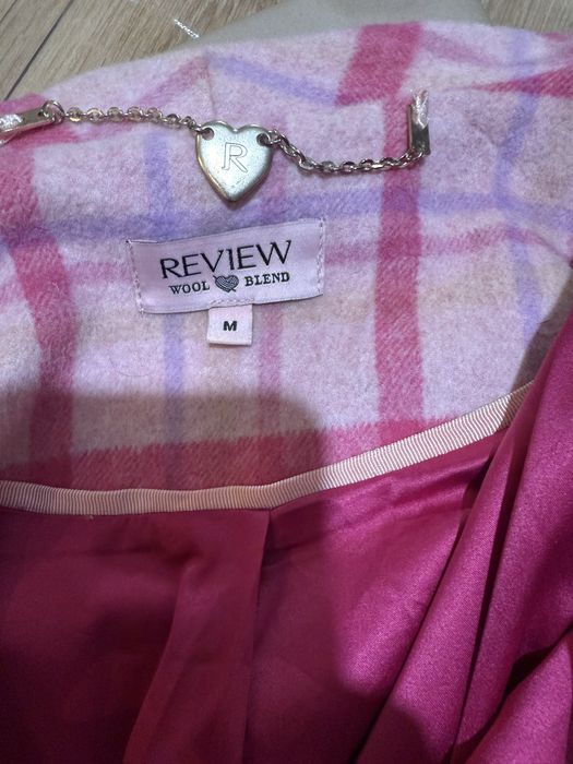 Розово Пончо с вълна REVIEW