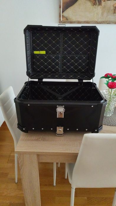 Нов алуминиев куфар за мотор топкейс 65 литра