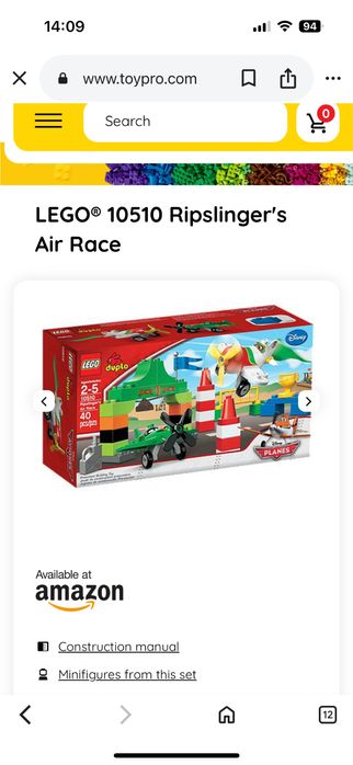 LEGO Duplo cod 10510 Ripslinger's Air Race