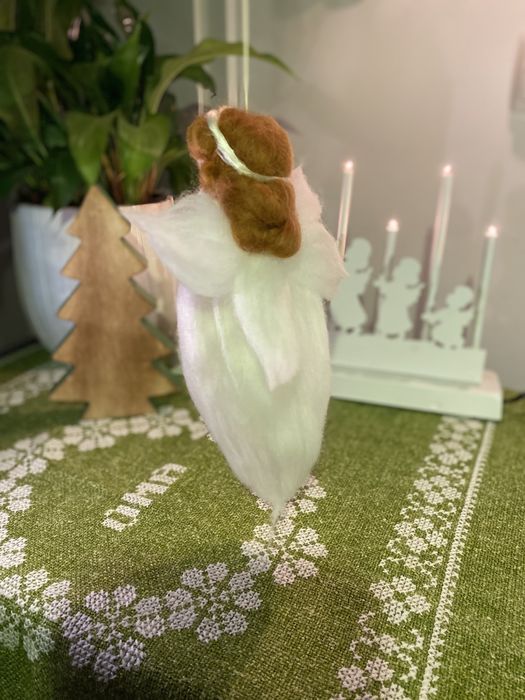 Decoratiune Ingerasi/Zane hand made din lana