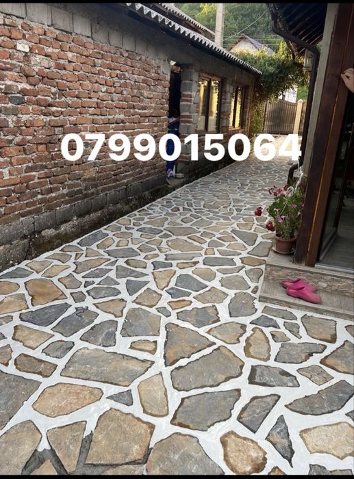 Vand si montez piatra naturala oriunde in tara 0799015064