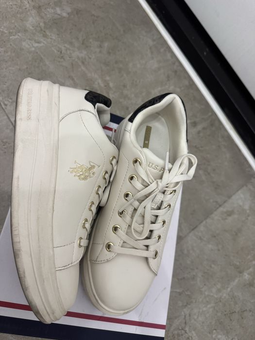 Белые кеды US Polo Assn