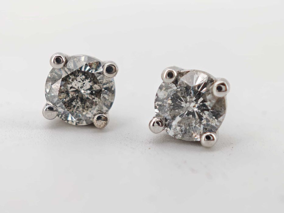Cercei aur 14k cu diamante naturale 1.27ct 5500lei