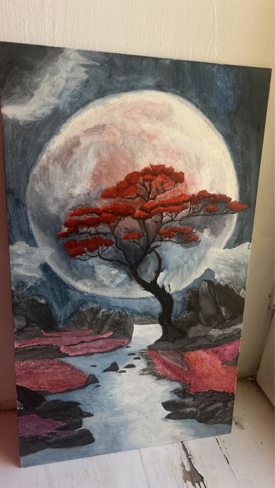 Картина доя интерьера. Природа. Сакура.