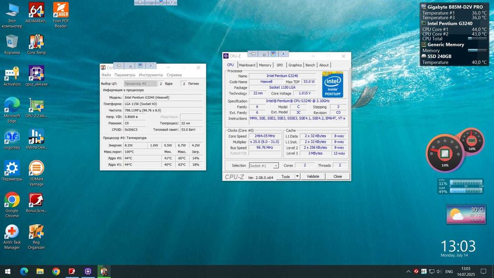 Сокет 1150 процессор Pentium G3240