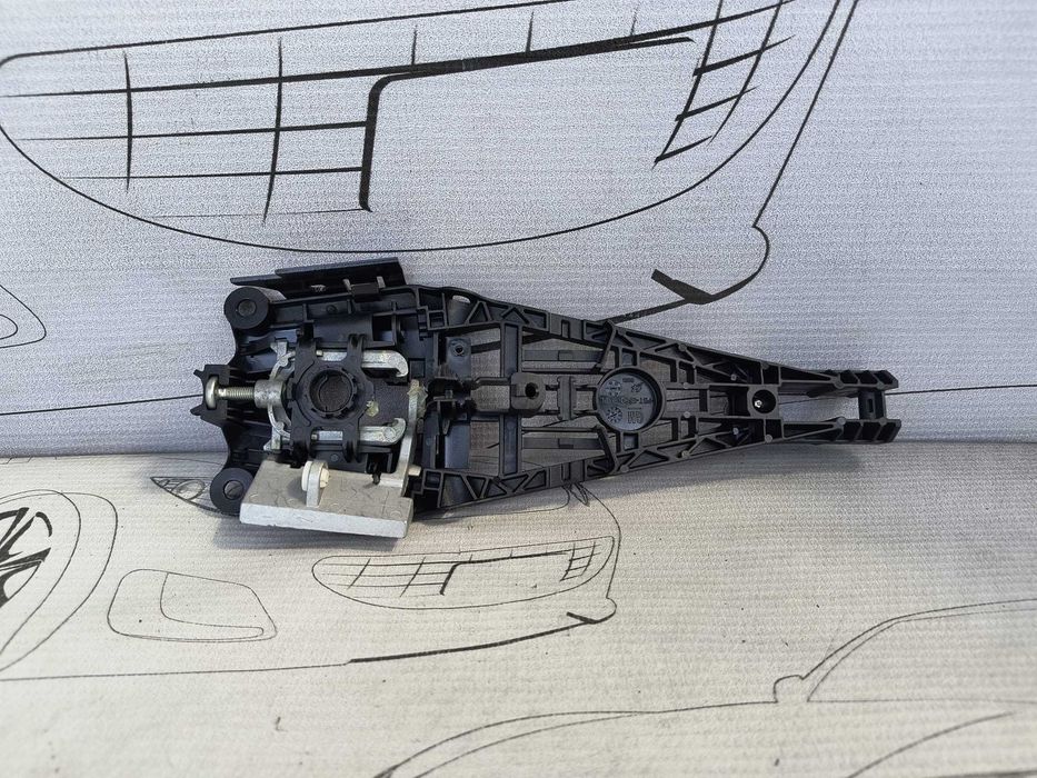 Suport Mâner Exterior Portieră Față / Spate Dreapta Opel Astra J / Insignia A Cod OEM 13577495 (5C2)