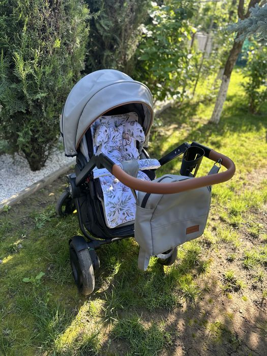 Cărucior 3 în 1 Ideal Bebe Topaz(Krausman) GRI