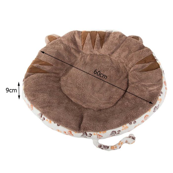 Pat XL extra soft pentru caini si pisici, plus, 60 cm, multicolor