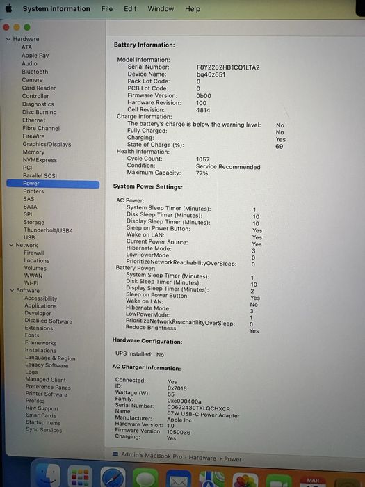 MacBook Pro 14” 2021 M1 PRO / 16 GB RAM / 512 GB SSD