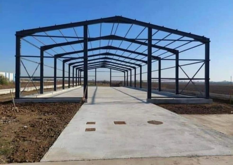 Vând hală metalică lucrăm fără avans Asiguram si montaj