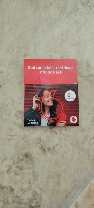 Cartela Vodafone cu număr nou 100 euro credit