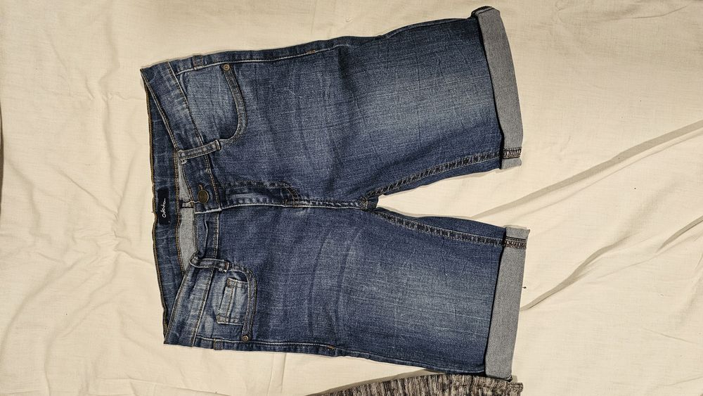 Set bluza gri și blugi 3/4 152-158