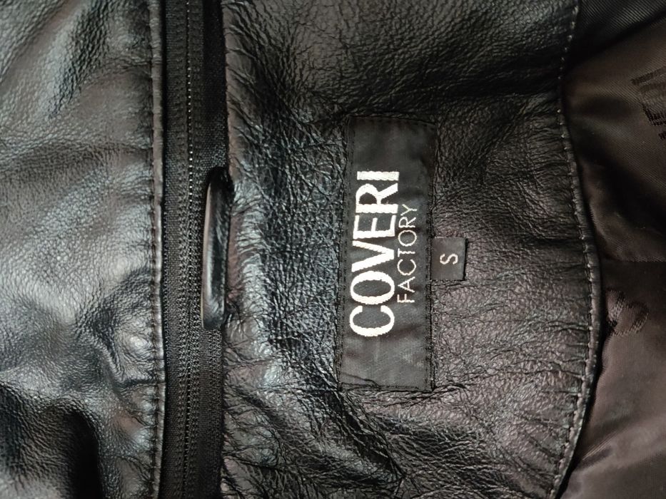 Geacă de piele natură cu blăniță detașabilă