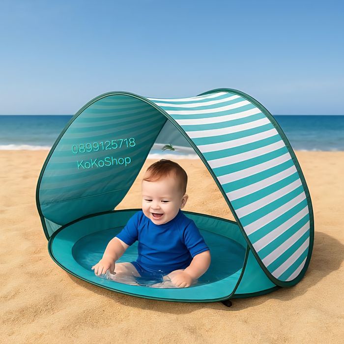Детска палатка с басейн - 120 x 80 x 70 см. плажна палатка с басейн