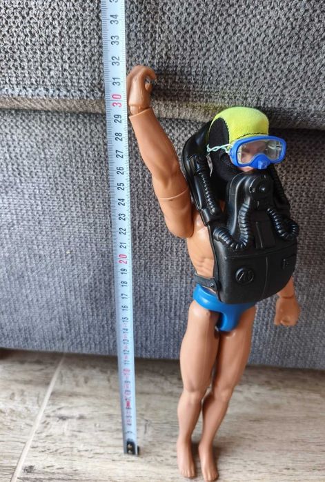Titlu: Action Man 1993 Hasbro „Diver” – vintage, articulat, stare bună