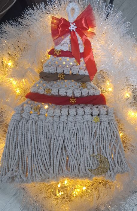 Новогодняя подвеска на дверь