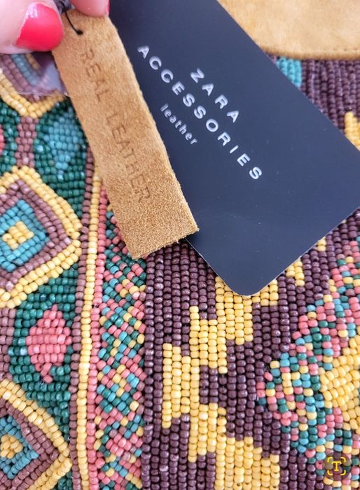 Нова чанта Zara естествена кожа