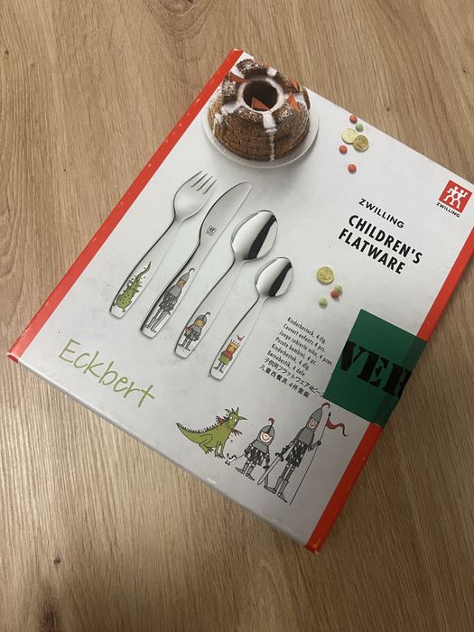 Комплект от 4 броя детски прибори Неръждаема стомана