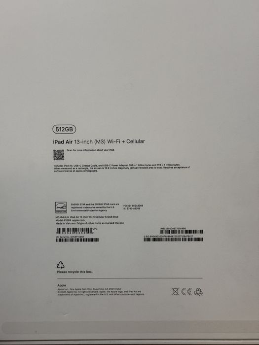 iPad Air 13” M3 (Wi-Fi + Cellular)