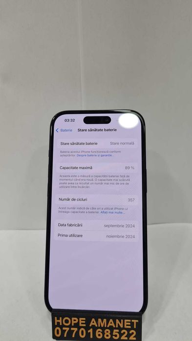 Hope Amanet P1/IPHONE 15 128GB/89% BAT #38350