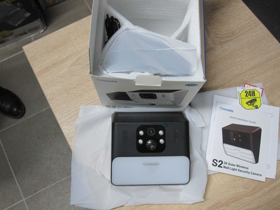 Cameră de Securitate Externe Cinnado cu Rezoluție2K-WiFi (pachet de 2)