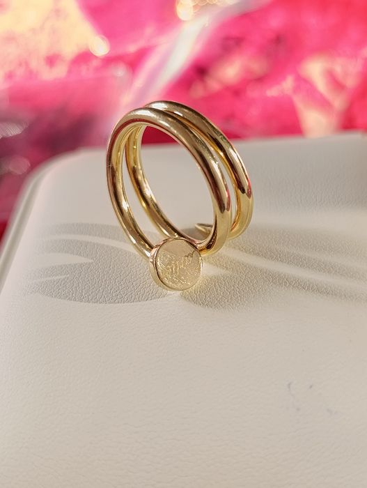 Золотое кольцо CARTIER  гвоздь,Турецкая изделия, проба585 вес 3,49 гр