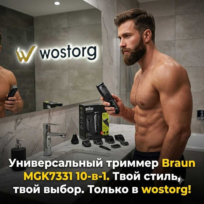 Универсальный триммер Braun MGK7331 10-в-1