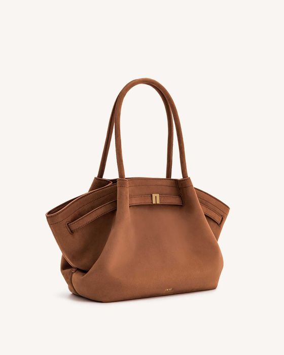 Дамска чанта  JW PEI – като нова Hana Medium Faux Suede Tote Bag - Brown