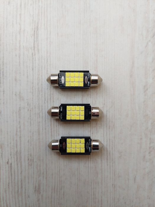 C5W C10W LED SMD CANBUS крушки с радиатори