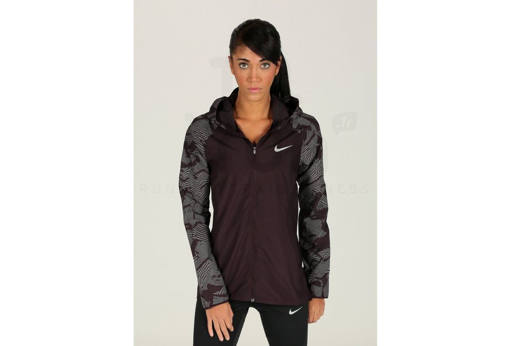 Дамско горнище : Nike Essential Flash Hooded Running Jacket S
