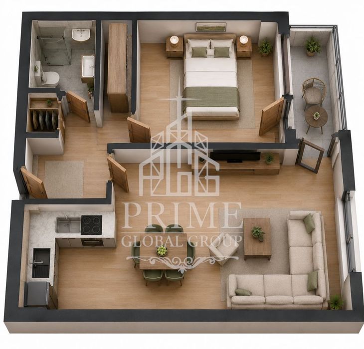 Двустаен апартамент – 72 м² | кв. Младост, Варна