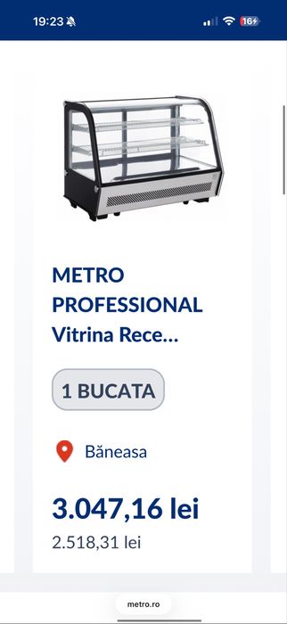 Vitrina rece horeca